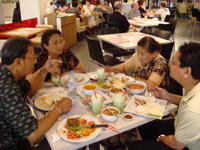 lunch at Sky Lobby food court at Bumrungrad Hospital